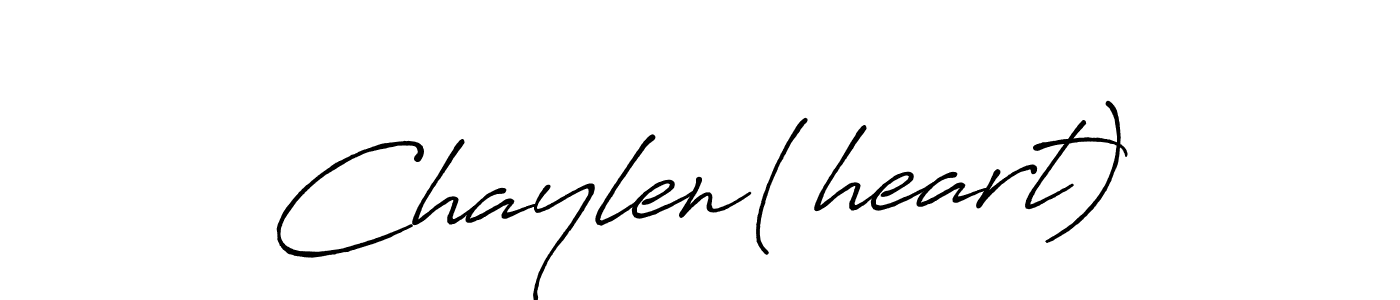 Create a beautiful signature design for name Chaylen(heart). With this signature (Antro_Vectra_Bolder) fonts, you can make a handwritten signature for free. Chaylen(heart) signature style 7 images and pictures png