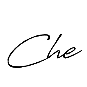 You should practise on your own different ways (Antro_Vectra_Bolder) to write your name (Che) in signature. don't let someone else do it for you. Che signature style 7 images and pictures png