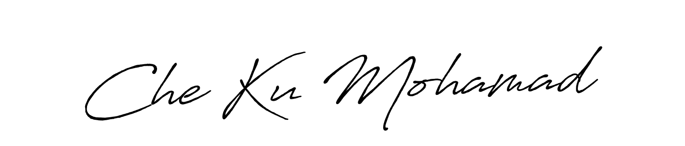 You should practise on your own different ways (Antro_Vectra_Bolder) to write your name (Che Ku Mohamad) in signature. don't let someone else do it for you. Che Ku Mohamad signature style 7 images and pictures png