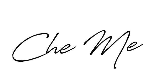 if you are searching for the best signature style for your name Che Me. so please give up your signature search. here we have designed multiple signature styles  using Antro_Vectra_Bolder. Che Me signature style 7 images and pictures png