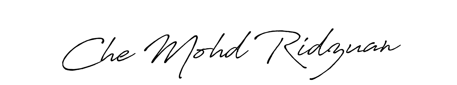 Also we have Che Mohd Ridzuan name is the best signature style. Create professional handwritten signature collection using Antro_Vectra_Bolder autograph style. Che Mohd Ridzuan signature style 7 images and pictures png