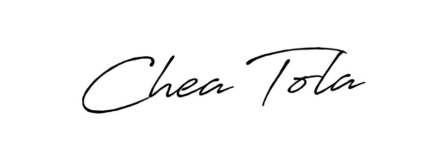 Design your own signature with our free online signature maker. With this signature software, you can create a handwritten (Antro_Vectra_Bolder) signature for name Chea Tola. Chea Tola signature style 7 images and pictures png