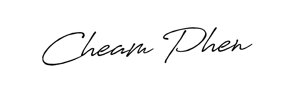 Similarly Antro_Vectra_Bolder is the best handwritten signature design. Signature creator online .You can use it as an online autograph creator for name Cheam Phen. Cheam Phen signature style 7 images and pictures png