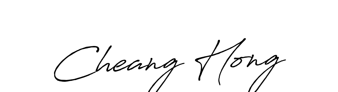 You should practise on your own different ways (Antro_Vectra_Bolder) to write your name (Cheang Hong) in signature. don't let someone else do it for you. Cheang Hong signature style 7 images and pictures png