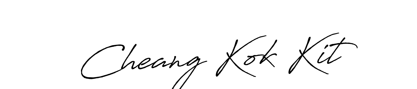 Make a beautiful signature design for name Cheang Kok Kit. Use this online signature maker to create a handwritten signature for free. Cheang Kok Kit signature style 7 images and pictures png