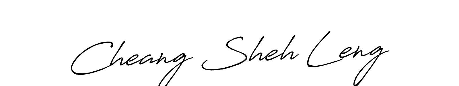 Use a signature maker to create a handwritten signature online. With this signature software, you can design (Antro_Vectra_Bolder) your own signature for name Cheang Sheh Leng. Cheang Sheh Leng signature style 7 images and pictures png