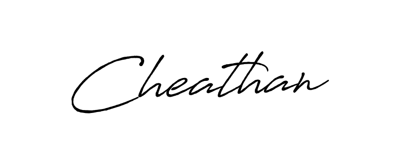 Create a beautiful signature design for name Cheathan. With this signature (Antro_Vectra_Bolder) fonts, you can make a handwritten signature for free. Cheathan signature style 7 images and pictures png