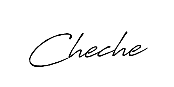 Design your own signature with our free online signature maker. With this signature software, you can create a handwritten (Antro_Vectra_Bolder) signature for name Cheche. Cheche signature style 7 images and pictures png
