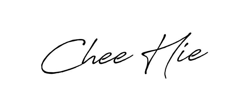 Design your own signature with our free online signature maker. With this signature software, you can create a handwritten (Antro_Vectra_Bolder) signature for name Chee Hie. Chee Hie signature style 7 images and pictures png