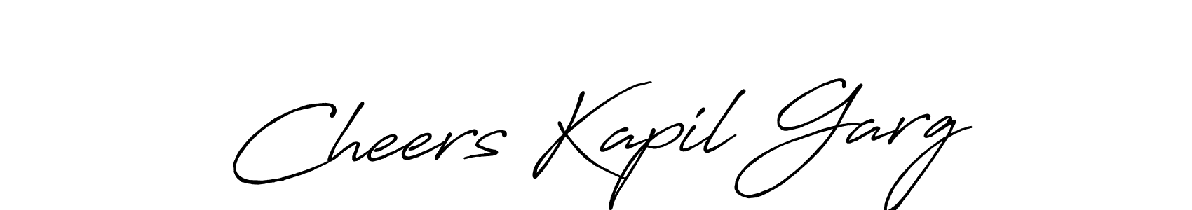How to Draw Cheers Kapil Garg signature style? Antro_Vectra_Bolder is a latest design signature styles for name Cheers Kapil Garg. Cheers Kapil Garg signature style 7 images and pictures png