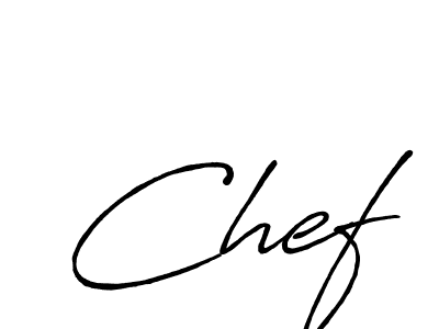 Similarly Antro_Vectra_Bolder is the best handwritten signature design. Signature creator online .You can use it as an online autograph creator for name Chef. Chef signature style 7 images and pictures png