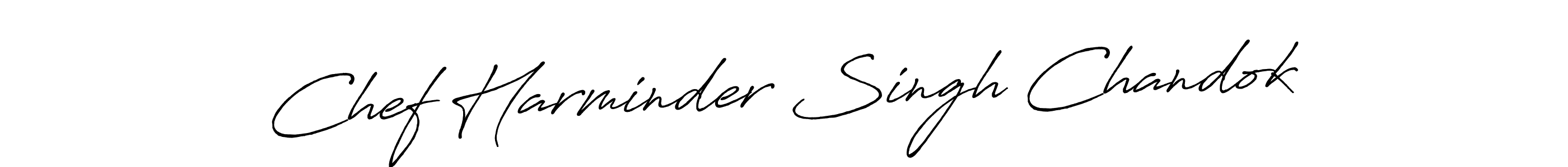 How to make Chef Harminder Singh Chandok signature? Antro_Vectra_Bolder is a professional autograph style. Create handwritten signature for Chef Harminder Singh Chandok name. Chef Harminder Singh Chandok signature style 7 images and pictures png