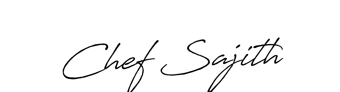 How to make Chef Sajith signature? Antro_Vectra_Bolder is a professional autograph style. Create handwritten signature for Chef Sajith name. Chef Sajith signature style 7 images and pictures png