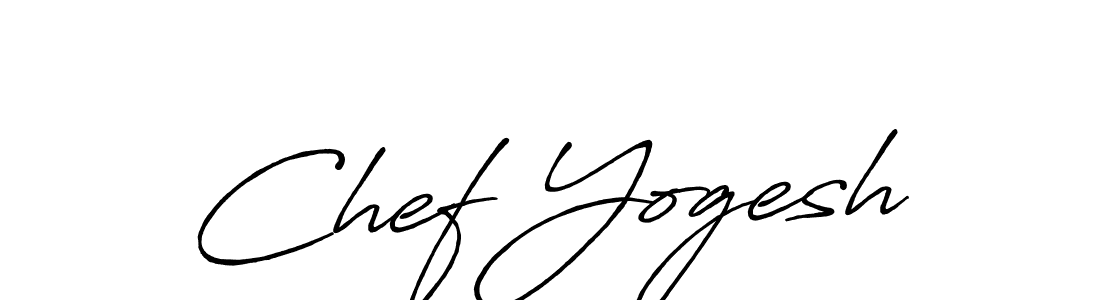 How to Draw Chef Yogesh signature style? Antro_Vectra_Bolder is a latest design signature styles for name Chef Yogesh. Chef Yogesh signature style 7 images and pictures png