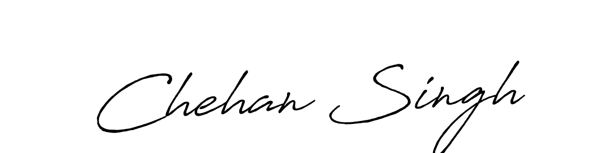 Make a beautiful signature design for name Chehan Singh. With this signature (Antro_Vectra_Bolder) style, you can create a handwritten signature for free. Chehan Singh signature style 7 images and pictures png