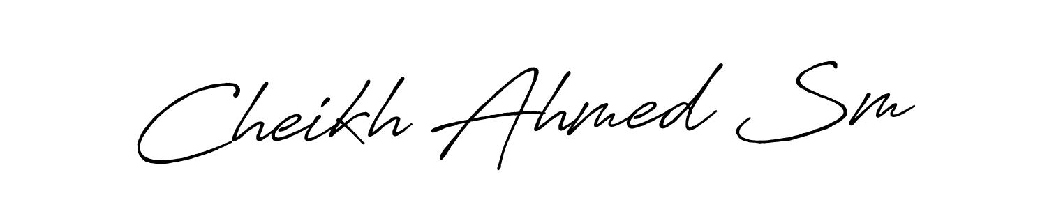 Here are the top 10 professional signature styles for the name Cheikh Ahmed Sm. These are the best autograph styles you can use for your name. Cheikh Ahmed Sm signature style 7 images and pictures png