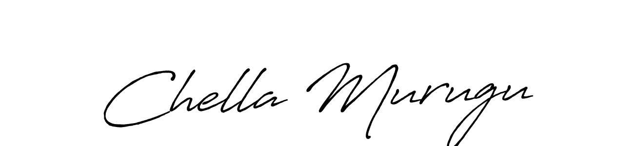 Design your own signature with our free online signature maker. With this signature software, you can create a handwritten (Antro_Vectra_Bolder) signature for name Chella Murugu. Chella Murugu signature style 7 images and pictures png