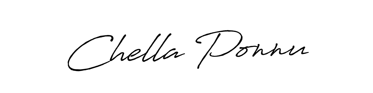 Design your own signature with our free online signature maker. With this signature software, you can create a handwritten (Antro_Vectra_Bolder) signature for name Chella Ponnu. Chella Ponnu signature style 7 images and pictures png