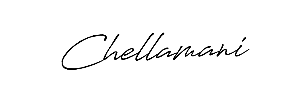 if you are searching for the best signature style for your name Chellamani. so please give up your signature search. here we have designed multiple signature styles  using Antro_Vectra_Bolder. Chellamani signature style 7 images and pictures png