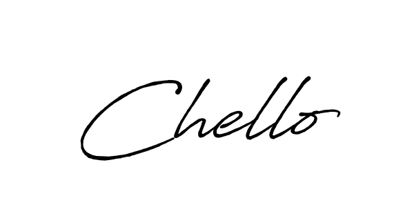 Also we have Chello name is the best signature style. Create professional handwritten signature collection using Antro_Vectra_Bolder autograph style. Chello signature style 7 images and pictures png