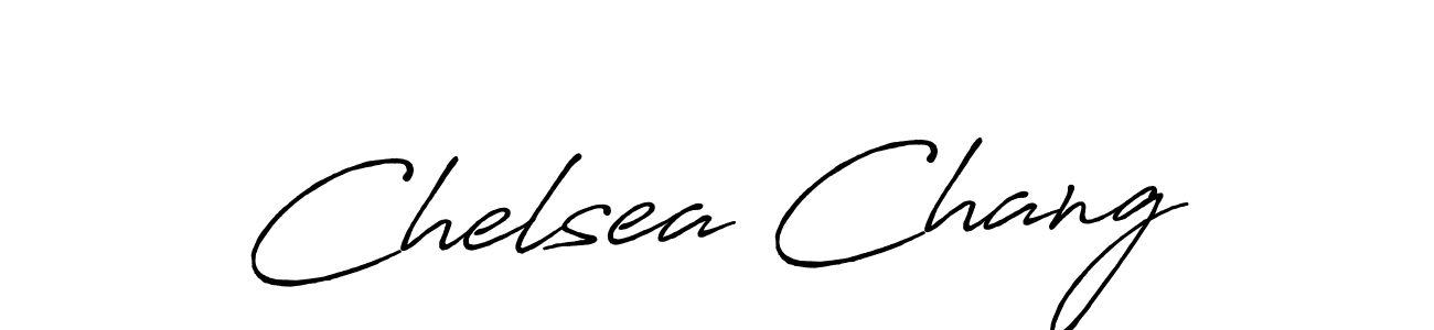 You should practise on your own different ways (Antro_Vectra_Bolder) to write your name (Chelsea Chang) in signature. don't let someone else do it for you. Chelsea Chang signature style 7 images and pictures png