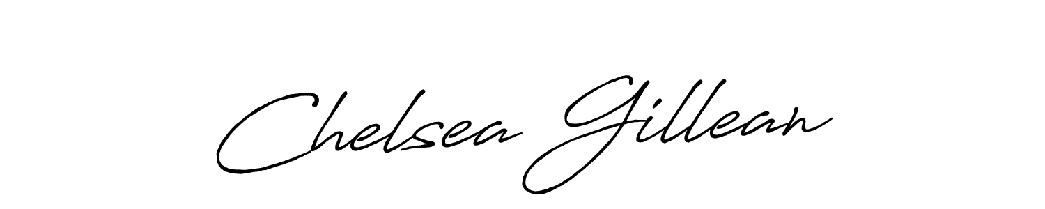 Similarly Antro_Vectra_Bolder is the best handwritten signature design. Signature creator online .You can use it as an online autograph creator for name Chelsea Gillean. Chelsea Gillean signature style 7 images and pictures png