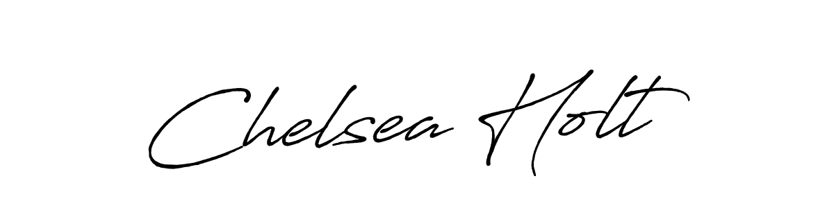Create a beautiful signature design for name Chelsea Holt. With this signature (Antro_Vectra_Bolder) fonts, you can make a handwritten signature for free. Chelsea Holt signature style 7 images and pictures png