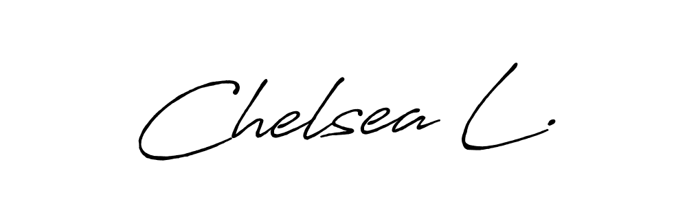 Create a beautiful signature design for name Chelsea L.. With this signature (Antro_Vectra_Bolder) fonts, you can make a handwritten signature for free. Chelsea L. signature style 7 images and pictures png
