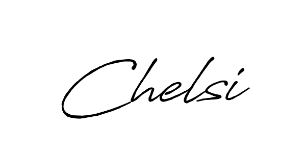 You should practise on your own different ways (Antro_Vectra_Bolder) to write your name (Chelsi) in signature. don't let someone else do it for you. Chelsi signature style 7 images and pictures png