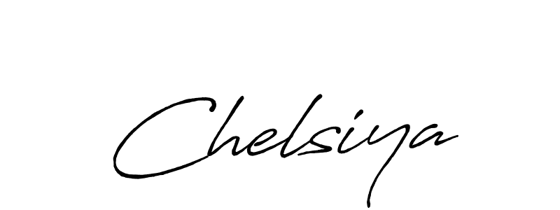 Use a signature maker to create a handwritten signature online. With this signature software, you can design (Antro_Vectra_Bolder) your own signature for name Chelsiya. Chelsiya signature style 7 images and pictures png