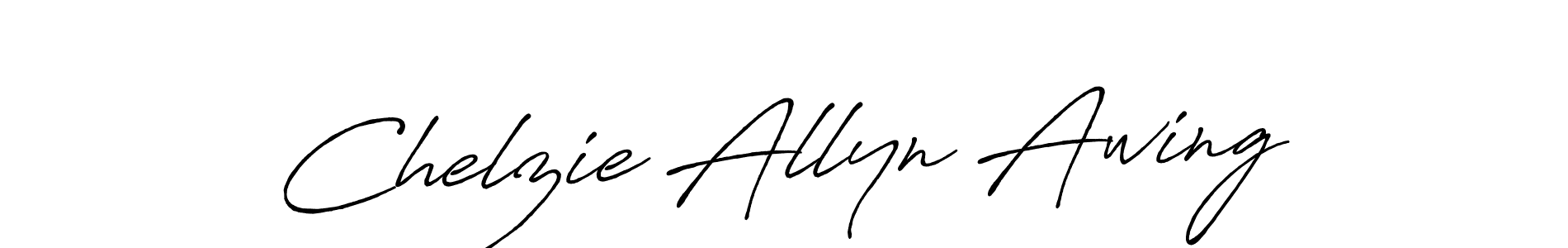 Also You can easily find your signature by using the search form. We will create Chelzie Allyn Awing name handwritten signature images for you free of cost using Antro_Vectra_Bolder sign style. Chelzie Allyn Awing signature style 7 images and pictures png