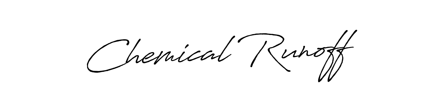 Also we have Chemical Runoff name is the best signature style. Create professional handwritten signature collection using Antro_Vectra_Bolder autograph style. Chemical Runoff signature style 7 images and pictures png