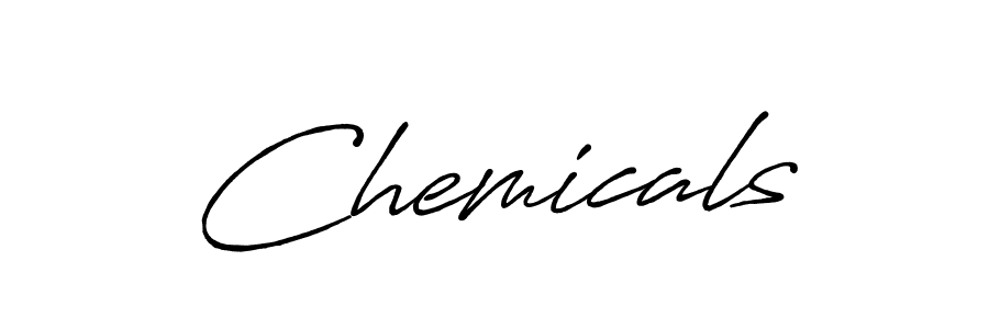 Chemicals stylish signature style. Best Handwritten Sign (Antro_Vectra_Bolder) for my name. Handwritten Signature Collection Ideas for my name Chemicals. Chemicals signature style 7 images and pictures png
