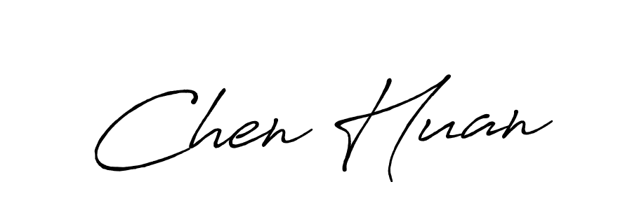 How to make Chen Huan name signature. Use Antro_Vectra_Bolder style for creating short signs online. This is the latest handwritten sign. Chen Huan signature style 7 images and pictures png