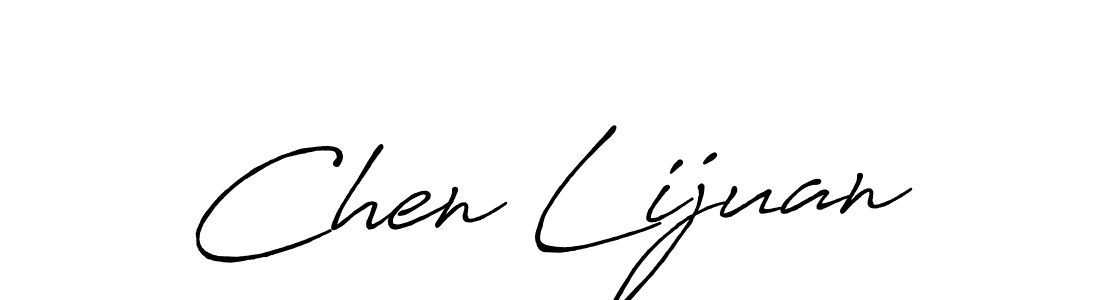 Make a beautiful signature design for name Chen Lijuan. With this signature (Antro_Vectra_Bolder) style, you can create a handwritten signature for free. Chen Lijuan signature style 7 images and pictures png