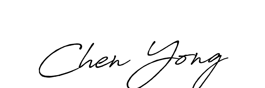 Create a beautiful signature design for name Chen Yong. With this signature (Antro_Vectra_Bolder) fonts, you can make a handwritten signature for free. Chen Yong signature style 7 images and pictures png