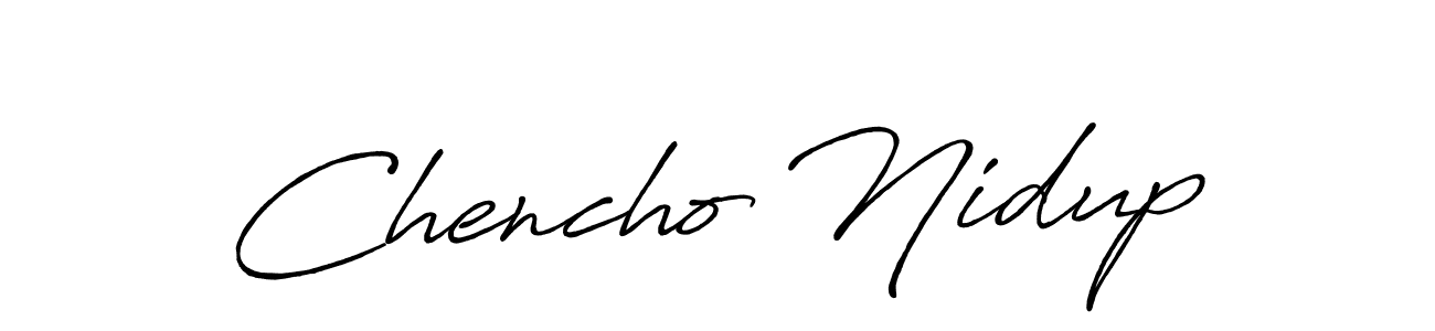 You can use this online signature creator to create a handwritten signature for the name Chencho Nidup. This is the best online autograph maker. Chencho Nidup signature style 7 images and pictures png