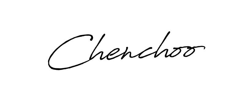 How to make Chenchoo name signature. Use Antro_Vectra_Bolder style for creating short signs online. This is the latest handwritten sign. Chenchoo signature style 7 images and pictures png