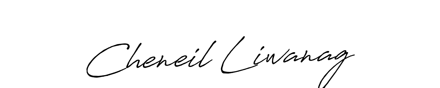 Also we have Cheneil Liwanag name is the best signature style. Create professional handwritten signature collection using Antro_Vectra_Bolder autograph style. Cheneil Liwanag signature style 7 images and pictures png