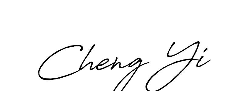 How to make Cheng Yi name signature. Use Antro_Vectra_Bolder style for creating short signs online. This is the latest handwritten sign. Cheng Yi signature style 7 images and pictures png