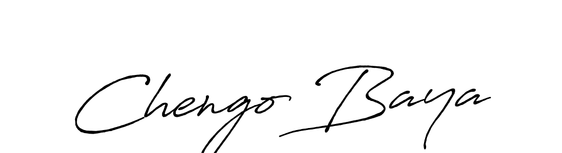 Design your own signature with our free online signature maker. With this signature software, you can create a handwritten (Antro_Vectra_Bolder) signature for name Chengo Baya. Chengo Baya signature style 7 images and pictures png