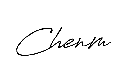 You should practise on your own different ways (Antro_Vectra_Bolder) to write your name (Chenm) in signature. don't let someone else do it for you. Chenm signature style 7 images and pictures png