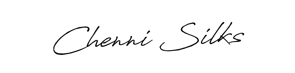 Create a beautiful signature design for name Chenni Silks. With this signature (Antro_Vectra_Bolder) fonts, you can make a handwritten signature for free. Chenni Silks signature style 7 images and pictures png