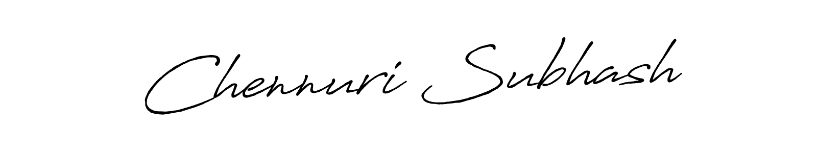 Also we have Chennuri Subhash name is the best signature style. Create professional handwritten signature collection using Antro_Vectra_Bolder autograph style. Chennuri Subhash signature style 7 images and pictures png