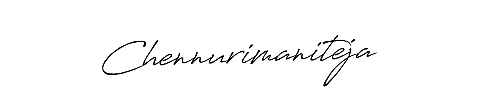 Make a beautiful signature design for name Chennurimaniteja. With this signature (Antro_Vectra_Bolder) style, you can create a handwritten signature for free. Chennurimaniteja signature style 7 images and pictures png