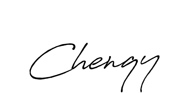 Make a beautiful signature design for name Chenqy. With this signature (Antro_Vectra_Bolder) style, you can create a handwritten signature for free. Chenqy signature style 7 images and pictures png