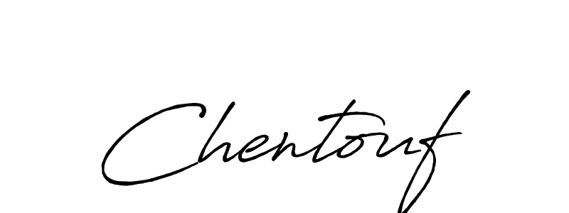 You should practise on your own different ways (Antro_Vectra_Bolder) to write your name (Chentouf) in signature. don't let someone else do it for you. Chentouf signature style 7 images and pictures png