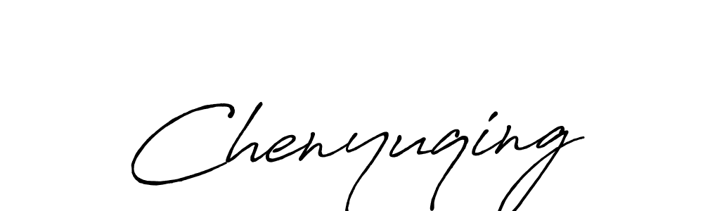 Use a signature maker to create a handwritten signature online. With this signature software, you can design (Antro_Vectra_Bolder) your own signature for name Chenyuqing. Chenyuqing signature style 7 images and pictures png