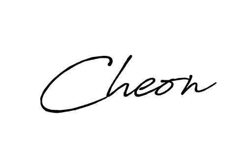 Make a beautiful signature design for name Cheon. With this signature (Antro_Vectra_Bolder) style, you can create a handwritten signature for free. Cheon signature style 7 images and pictures png