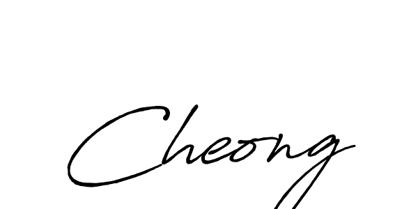 Create a beautiful signature design for name Cheong. With this signature (Antro_Vectra_Bolder) fonts, you can make a handwritten signature for free. Cheong signature style 7 images and pictures png